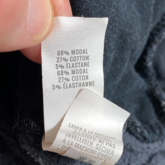 Offline by Aerie Mens Black Modal Blend Hooded Sweatshirt Thumbholes Size Medium - Picture 4 of 10